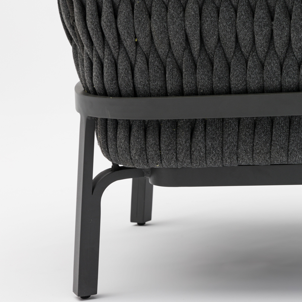 Sofa 1 plaza Anmore alu antracita textil antracita.