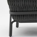Sofa 1 plaza Anmore alu antracita textil antracita.