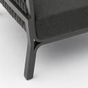 Sofa 1 plaza Anmore alu antracita textil antracita.