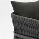 Sofa 1 plaza Anmore alu antracita textil antracita.
