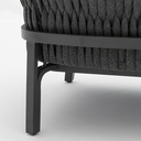 Sofa 1 plaza Anmore alu antracita textil antracita.