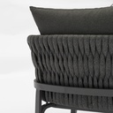 Sofa 1 plaza Anmore alu antracita textil antracita.