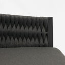 Sofa 3 plazas Anmore alu antracita textil antracita.