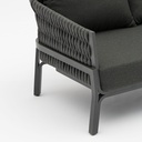 Sofa 3 plazas Anmore alu antracita textil antracita.