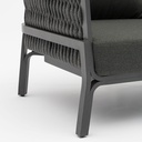 Sofa 3 plazas Anmore alu antracita textil antracita.