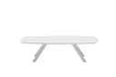 Mesa  de centro Anmore  alu blanco