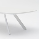 Mesa  de centro Anmore  alu blanco