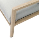 Sofa 1 plaza Harmony. Aluminio efecto madera y cuerda natural