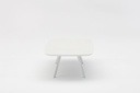 Mesa  de centro Anmore  alu blanco