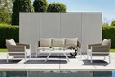 Mesa  de centro Anmore  alu blanco