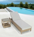 Tumbona California aluminio y rattan sintetico