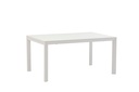 Mesa extensible ORICK 100*150/225 alum.blanco cristal blanco