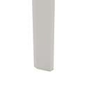 Mesa extensible ORICK 100*150/225 alum.blanco cristal blanco