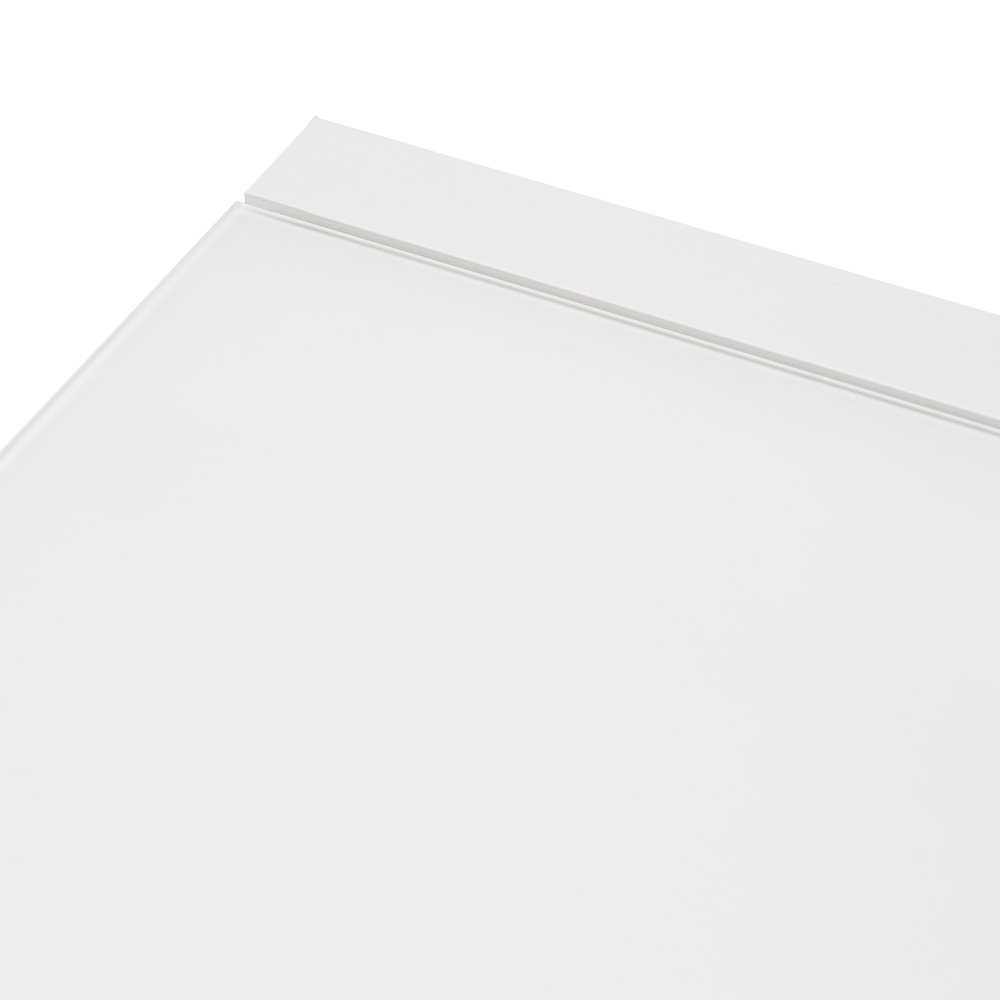 Mesa extensible ORICK 100*150/225 alum.blanco cristal blanco