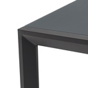 Mesa extensible ORICK 100*150/225 alum.antracita  cristal antracita