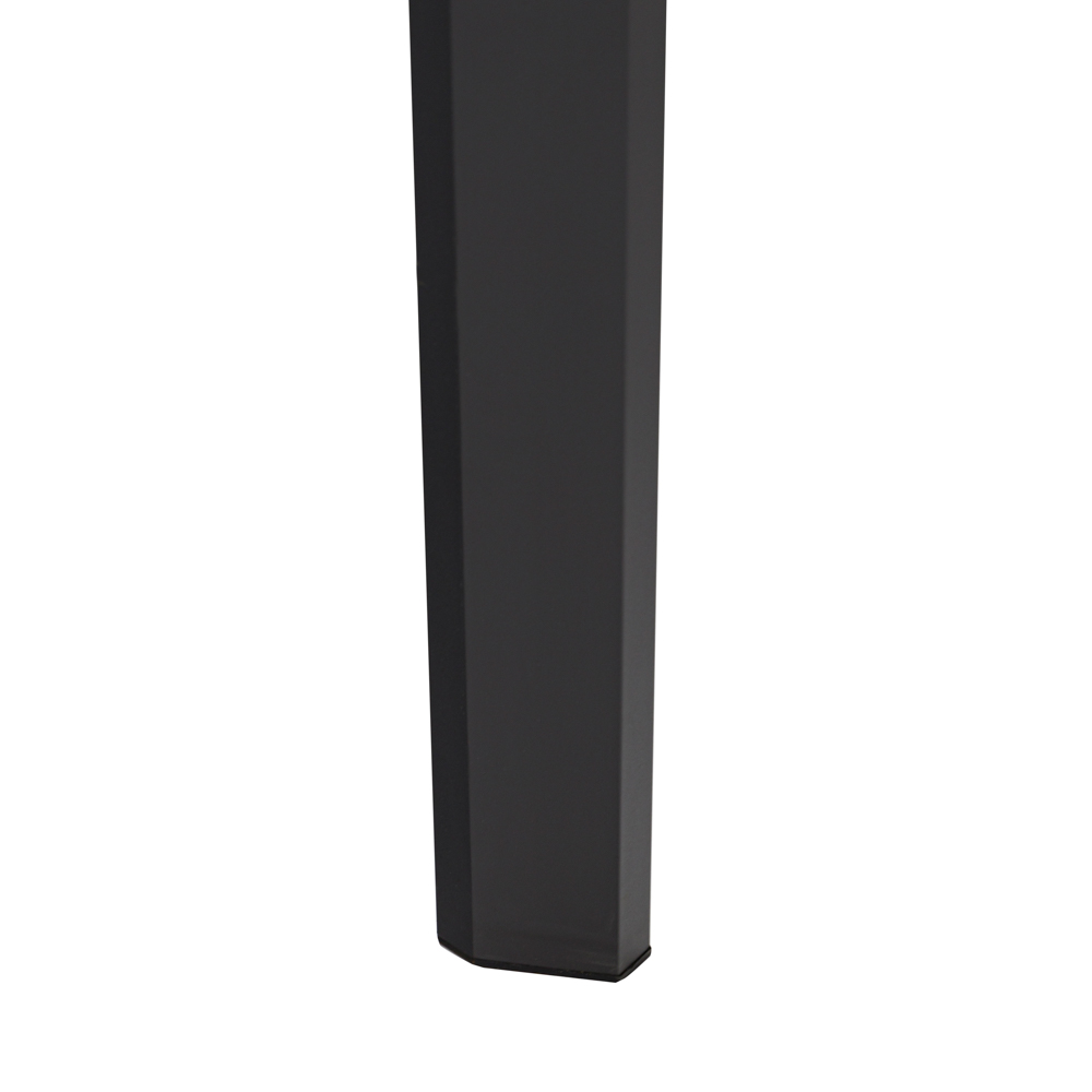 Mesa extensible ORICK 100*150/225 alum.antracita  cristal antracita