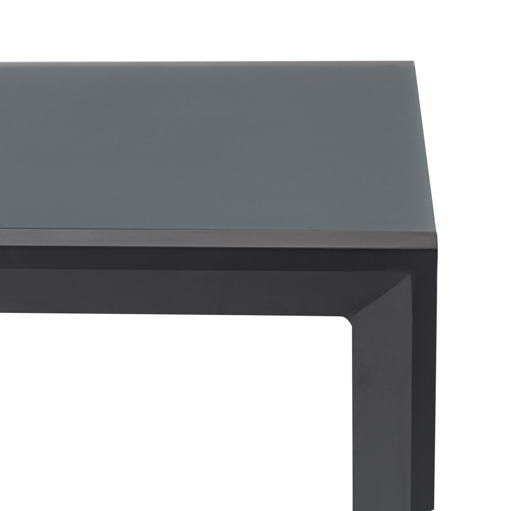 Mesa extensible ORICK 100*150/225 alum.antracita  cristal antracita