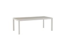 Mesa extensible ORICK 100*200/300 alum.blanco cristal gris claro