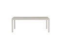 Mesa extensible ORICK 100*200/300 alum.blanco cristal gris claro