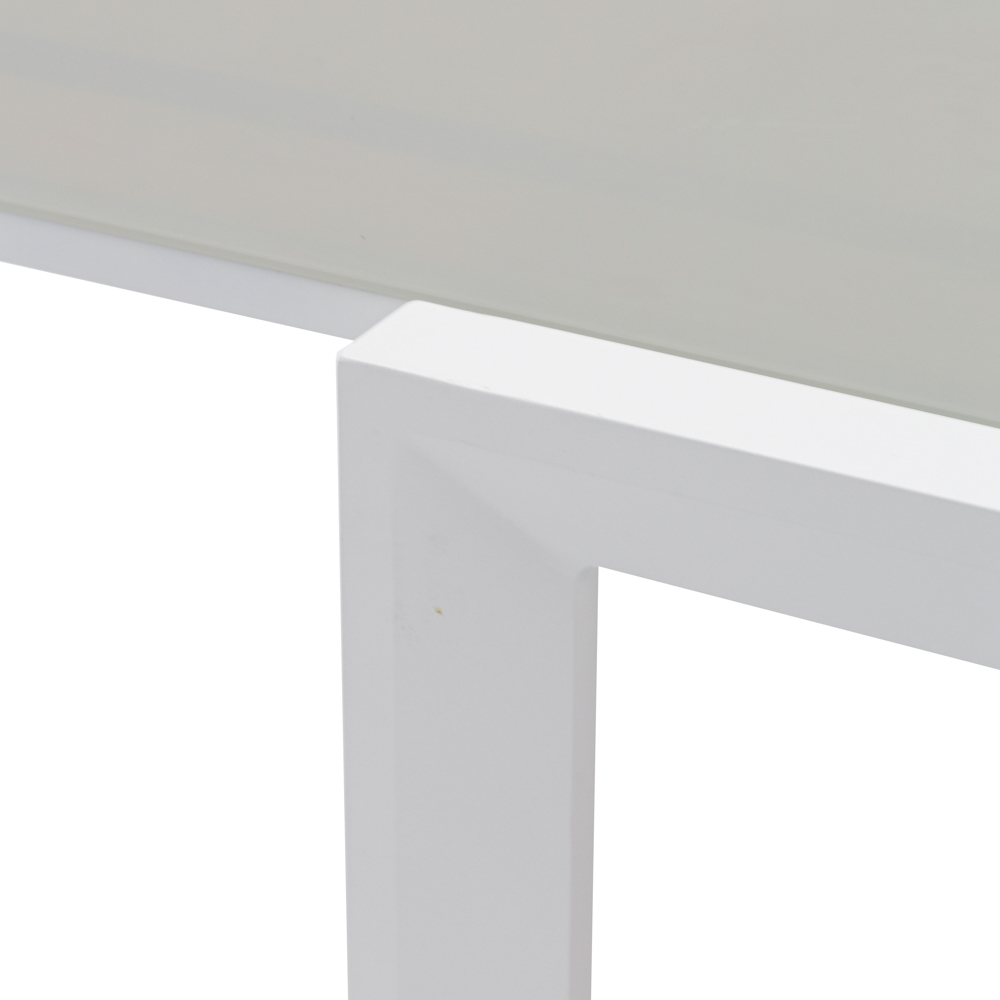 Mesa extensible ORICK 100*200/300 alum.blanco cristal gris claro
