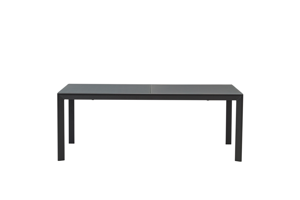 Mesa extensible ORICK 100*200/300 alum.antracita  cristal antracita