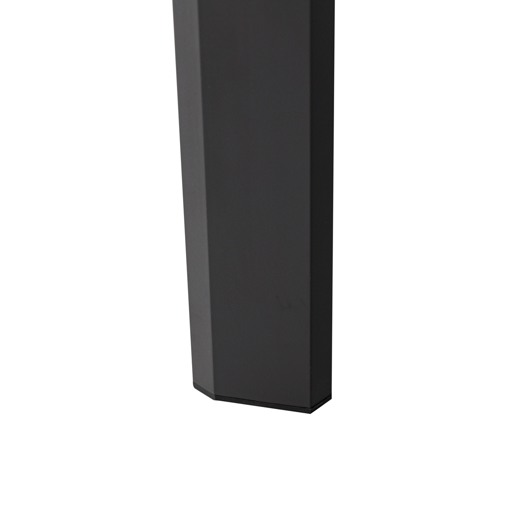 Mesa extensible ORICK 100*200/300 alum.antracita  cristal antracita