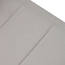 Sillon de  comedor ORICK aluminio blanco y textil gris  claro