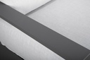 Sofa 1 plaza Onix. Aluminio antracita cojineria gris medio