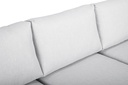 Sofa 3 plazas Onix. Aluminio antracita cojineria gris medio
