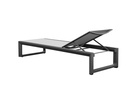 Tumbona Onix aluminio antracita textilene gris medio