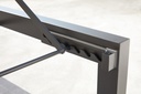 Tumbona Onix aluminio antracita textilene gris medio