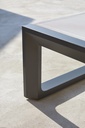 Tumbona Onix aluminio antracita textilene gris medio