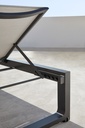 Tumbona Onix aluminio antracita textilene gris medio