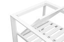 sillon de comedor Onix. Aluminio blanco y cojineria gris claro