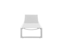 Tumbona Onix aluminio blanco textilene gris claro