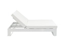Daybed Niland. Aluminio blanco y tejido nautico blanco