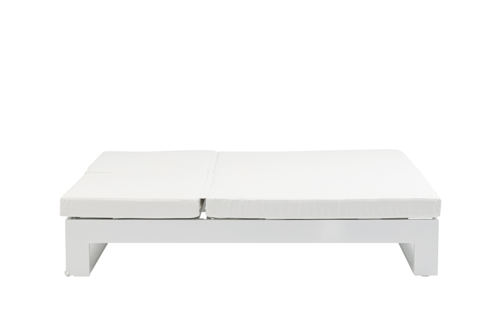 Daybed Niland. Aluminio blanco y tejido nautico blanco