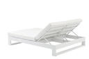 Daybed Niland. Aluminio blanco y tejido nautico blanco
