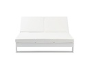 Daybed Niland. Aluminio blanco y tejido nautico blanco