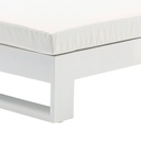 Daybed Niland. Aluminio blanco y tejido nautico blanco