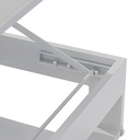 Daybed Niland. Aluminio blanco y tejido nautico blanco