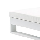 Daybed Niland. Aluminio blanco y tejido nautico blanco