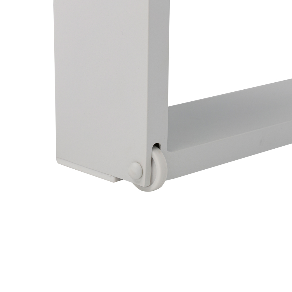 Tumbona Niland. Aluminio blanco y tejido nautico blanco