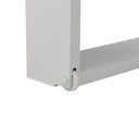 Tumbona Niland. Aluminio blanco y tejido nautico blanco