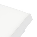 Tumbona Niland. Aluminio blanco y tejido nautico blanco