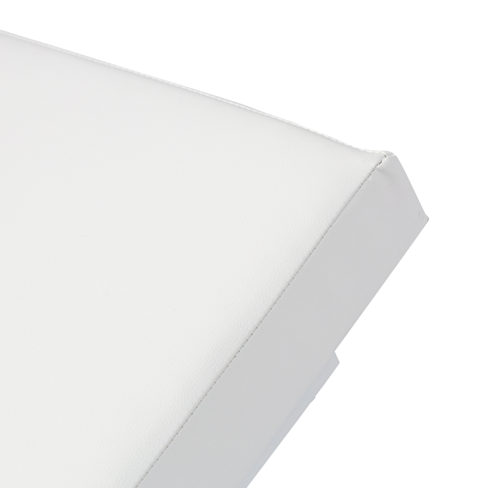 Tumbona Niland. Aluminio blanco y tejido nautico blanco