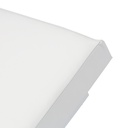 Tumbona Niland. Aluminio blanco y tejido nautico blanco