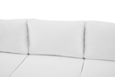Sofa 3 plazas Niland aluminio blanco y cojineria blanca