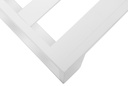 Sofa 3 plazas Niland aluminio blanco y cojineria blanca