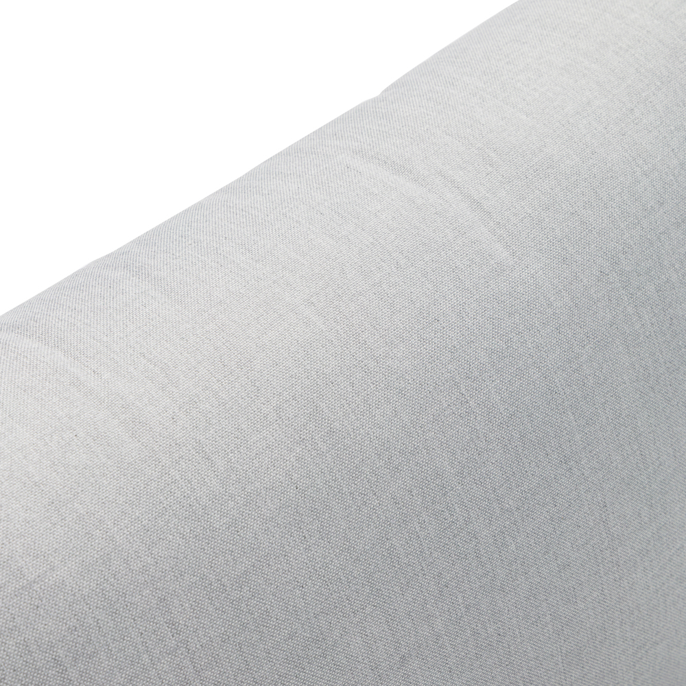 Sofa 1 plaza Ione aluminio antracita y textil gris medio 